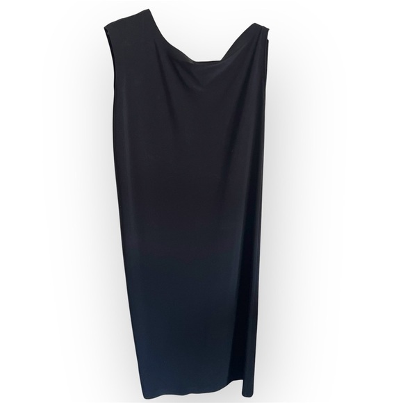 Norma Kamali Drop Shoulder Sheath Dress, black, stretchy jersey, size S - Picture 7 of 12